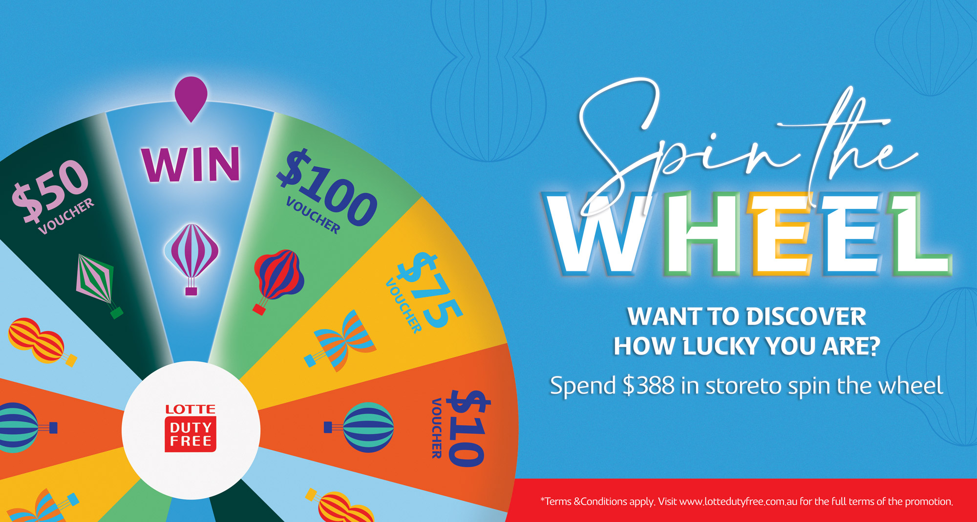 Sydney Duty Free Spin the Wheel Event